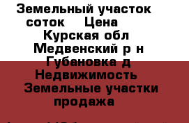 Земельный участок 30 соток. › Цена ­ 350 - Курская обл., Медвенский р-н, Губановка д. Недвижимость » Земельные участки продажа   